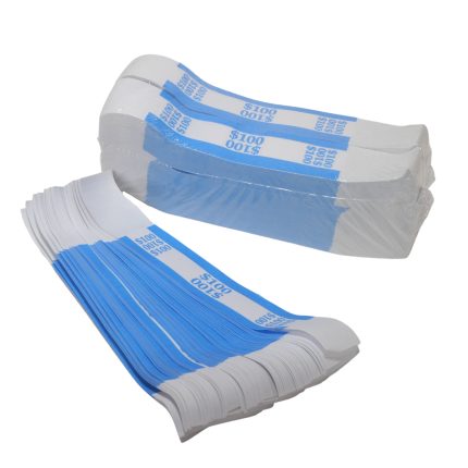 $100 Dollar Blue  Currency Straps | 1000 Strap Bundle - Prop Movie Money