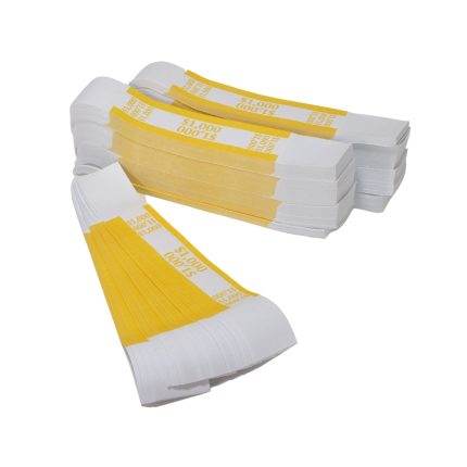 1000 Dollar Yellow Currency Straps | 1000 Strap Bundle - Prop Movie Money