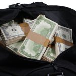1980 Series $500,000 Aged Blank Filler Duffel Bag - Prop Movie Money