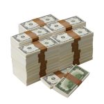 1980 Series $500,000 Blank Filler Package - Prop Movie Money