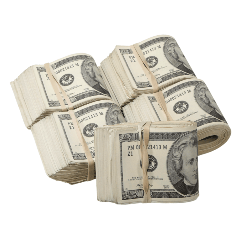 2000-series-10000-aged-full-print-fold-prop-money-bundle-4384376 2000 Series $10,000 Aged Full Print Fold Prop Money Bundle - Prop Movie Money