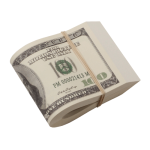 2000 Series $10,000 Full Print Fat Fold - Prop Movie Money