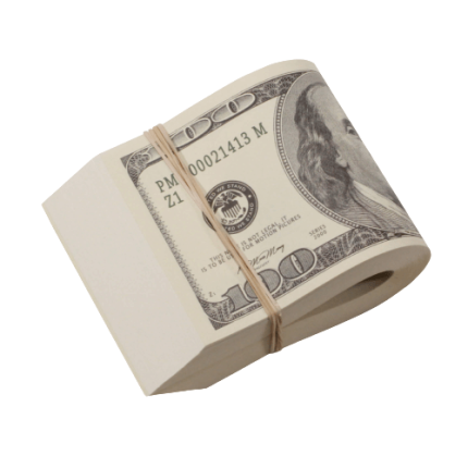2000 Series $10,000 Full Print Fat Fold - Prop Movie Money