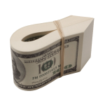 2000 Series $10,000 Full Print Fat Fold - Prop Movie Money