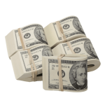 2000 Series $10,000 Full Print Fold Bundle - Prop Movie Money