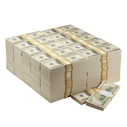 2000 Series $1,000,000 Blank Filler Prop Money Package - Prop Movie Money