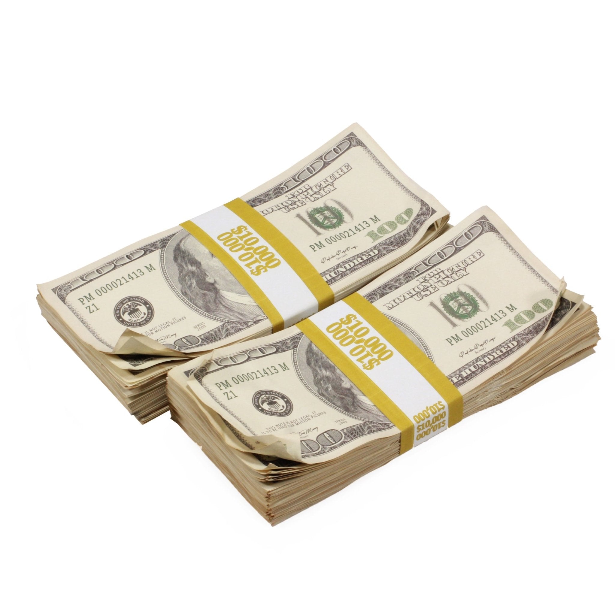 2000-series-100s-20000-aged-full-print-prop-money-bundle-4114796 2000 Series $100s $20,000 Aged Full Print Prop Money Bundle - Prop Movie Money