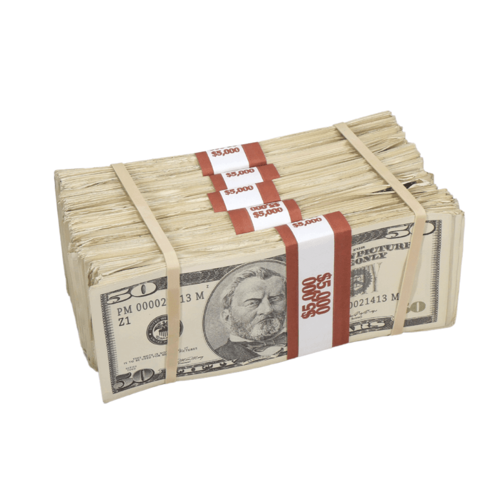 2000-series-25000-aged-full-print-prop-money-bundle-9382253 2000 Series $25,000 Aged Full Print Prop Money Bundle - Prop Movie Money