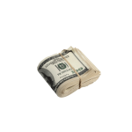 2000 Series $50,000 Aged Full Print Fold Prop Money Bundle - Prop Movie Money