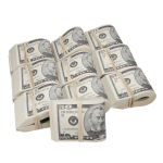 2000 Series $50,000 Blank Filler Fat Fold Bundle - Prop Movie Money