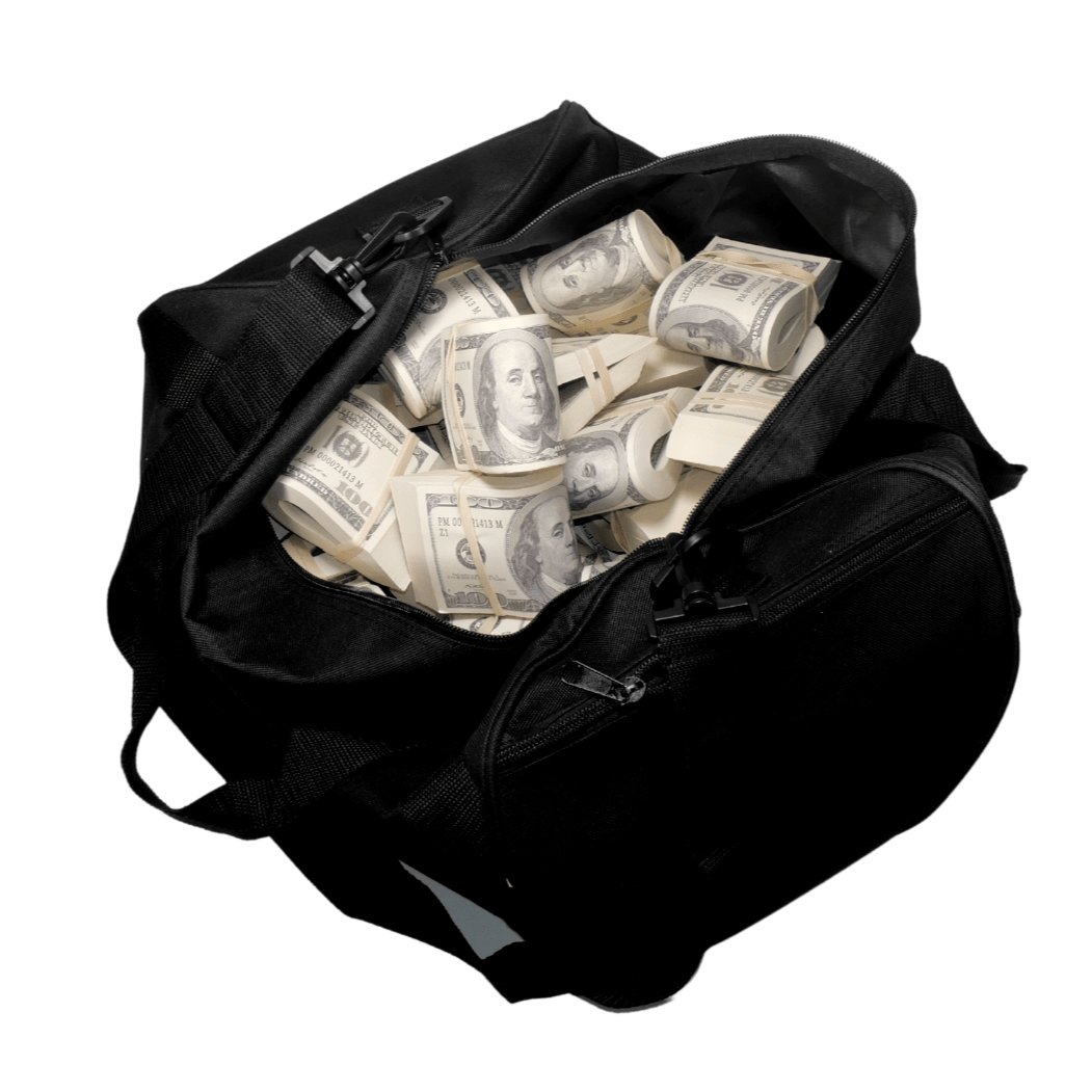 2000-series-500000-full-print-fold-duffel-bag-2381551 2000 Series $500,000 Full Print Fold Duffel Bag - Prop Movie Money