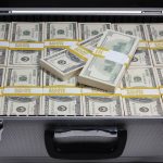 2000 Series $750,000 Full Print Stacks with Silver Aluminum Case - Prop Movie Money