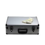 2000 Series $750,000 Full Print Stacks with Silver Aluminum Case - Prop Movie Money