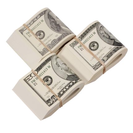 2000 Series Mix $17,000 Blank Filler Fat Fold Bundle - Prop Movie Money