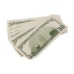 2000 Series Mix $18,500 Aged Full Print Fold Prop Money Bundle - Prop Movie Money
