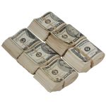 2000 Series Mix $18,600 Aged Blank Filler Fold Bundle - Prop Movie Money