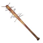 33” Foam Bloody Bat with Nails – Realistic Cosplay & Film Prop Weapon - Prop Movie Money