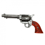 Foam Revolver Prop – Brown/Wood-Style LARP & Cosplay Pistol for Film & Costume Use - Prop Movie Money