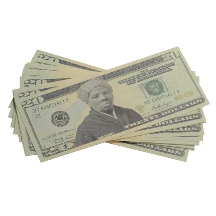 Harriet Tubman $20s x 25 Full Print Commemorative Bills - Prop Movie Money