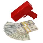 Mixed Series $20,000 Full Print Stacks with Money Gun - Prop Movie Money