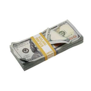 New Series $100s Aged $10,000 Full Print Prop Money Stack - Prop Movie Money