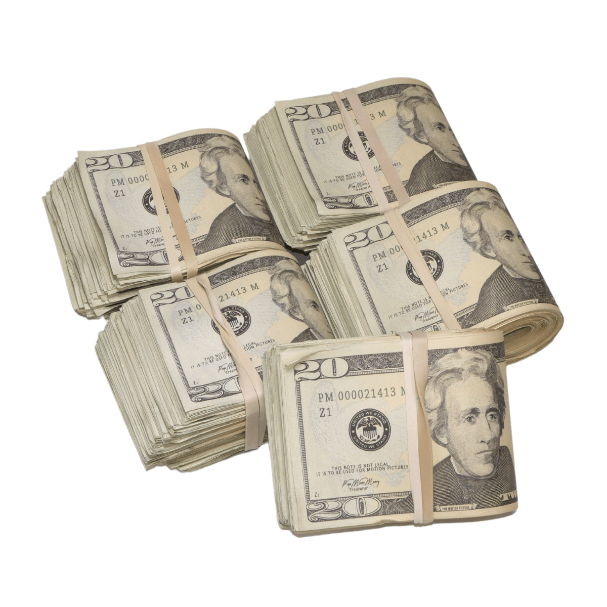new-series-10000-aged-blank-filler-fat-fold-bundle-9994302-2 New Series $10,000 Aged Blank Filler Fat Fold Bundle - Prop Movie Money