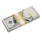 New Series $10,000 Blank Filler Fat Fold - Prop Movie Money