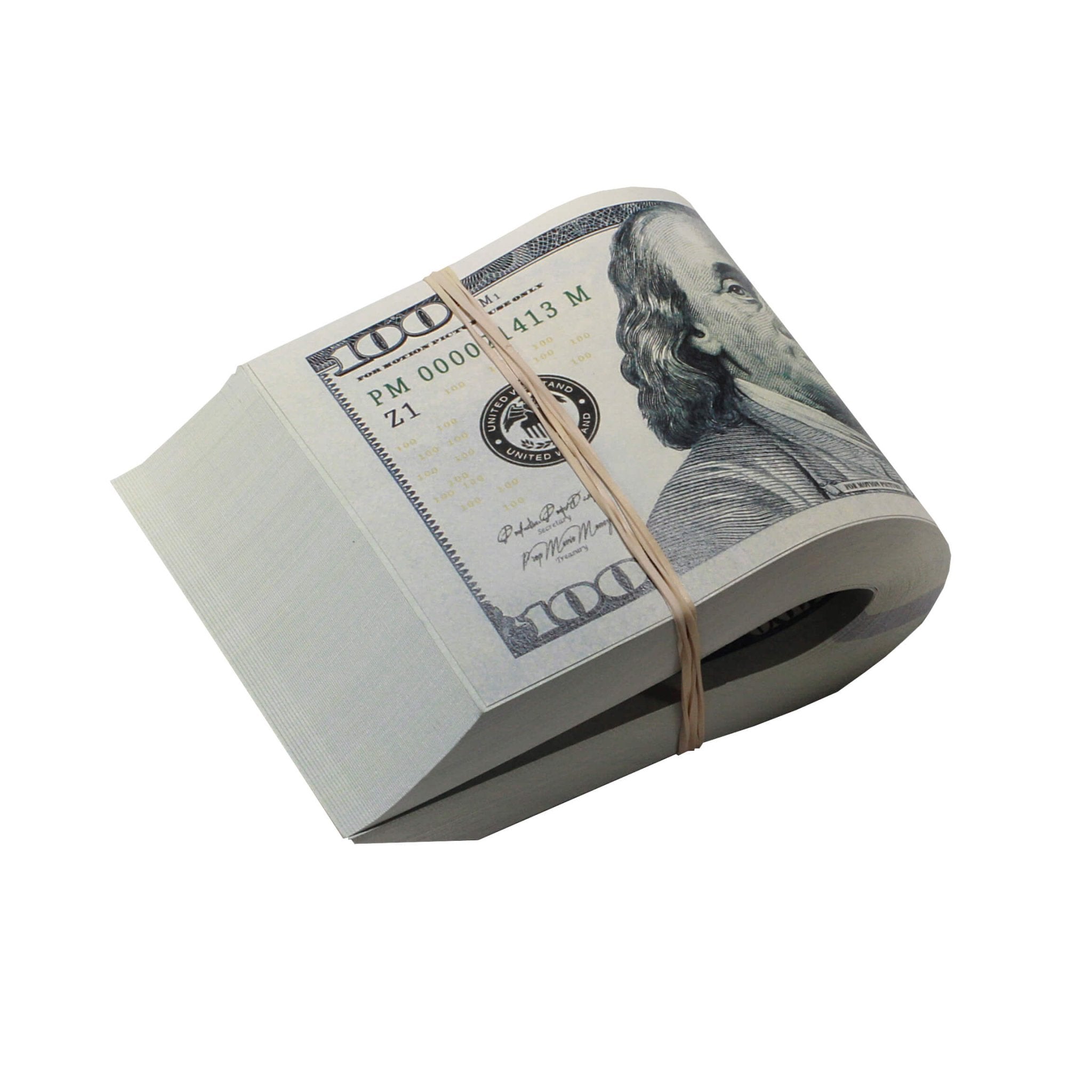 new-series-10000-blank-filler-fat-fold-5649587-4 New Series $10,000 Blank Filler Fat Fold - Prop Movie Money