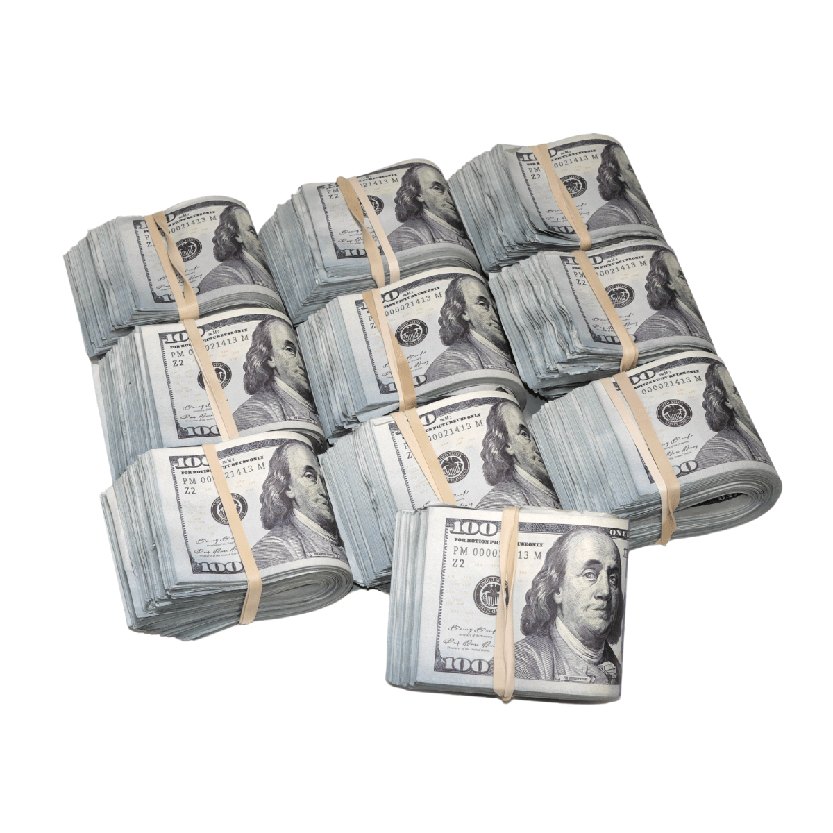new-series-100000-aged-full-print-fold-prop-money-bundle-3435093-2 New Series $100,000 Aged Full Print Fold Prop Money Bundle - Prop Movie Money