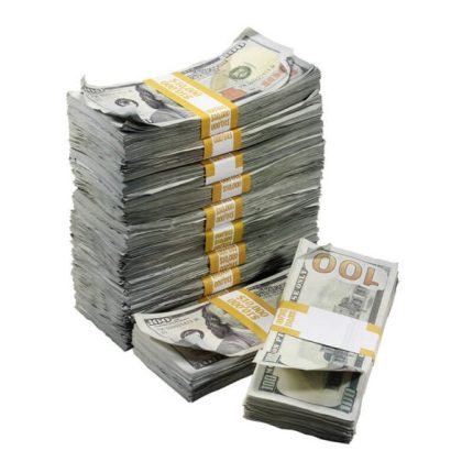 New Series $100,000 Aged Full Print Prop Money Package - Prop Movie Money