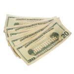 New Series $20 Aged $2,000 Full Print Fat Fold - Prop Movie Money