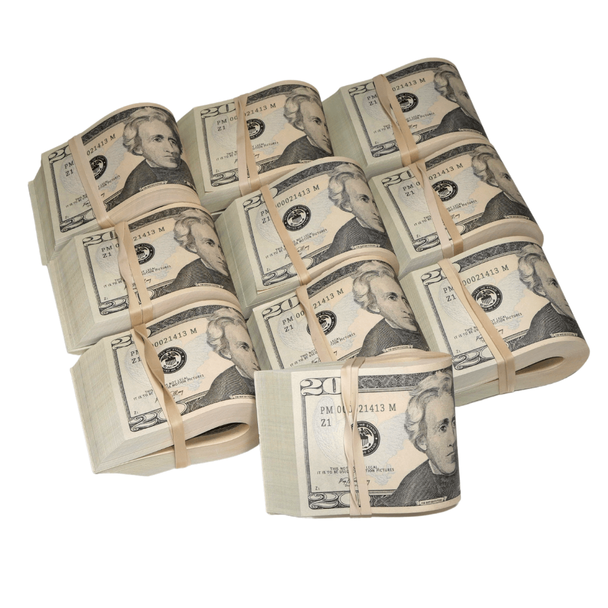 new-series-20000-blank-filler-fat-fold-bundle-6013135-2 New Series $20,000 Blank Filler Fat Fold Bundle - Prop Movie Money