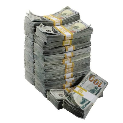 New Series $250,000 Aged Full Print Prop Money Bundle - Prop Movie Money