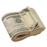 New Series $5 Aged $500 Blank Filler Fat Fold - Prop Movie Money