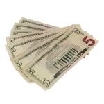 New Series $5 Aged $500 Full Print Fat Fold - Prop Movie Money