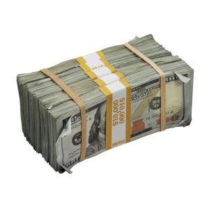 New Series $50,000 Aged Full Print Prop Money Package - Prop Movie Money