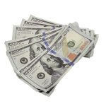 New Series $50,000 Aged Full Print Stacks with Money Bag - Prop Movie Money