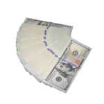 New Series $500,000 Blank Filler Fold Duffel Bag - Prop Movie Money