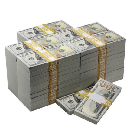 New Series $500,000 Blank Filler Prop Money Package - Prop Movie Money