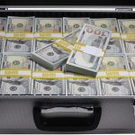 New Series $750,000 Full Print Stacks with Silver Aluminum Case - Prop Movie Money