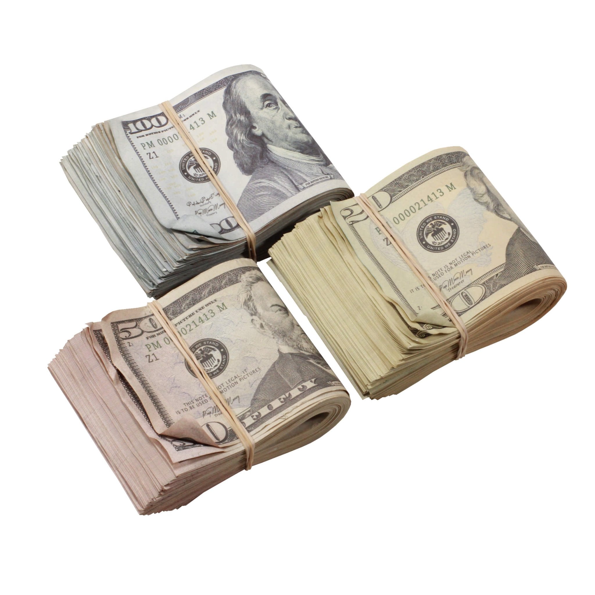 new-series-mix-17000-aged-full-print-prop-money-bundle-9109527-8 New Series Mix $17,000 Aged Full Print Prop Money Bundle - Prop Movie Money