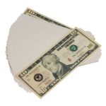New Style $10s Blank Filler $1,000 Prop Money Stack - Prop Movie Money