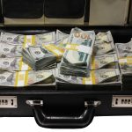 New Style $500,000 Aged Blank Filler Briefcase - Prop Movie Money