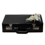 New Style $500,000 Aged Blank Filler Briefcase - Prop Movie Money