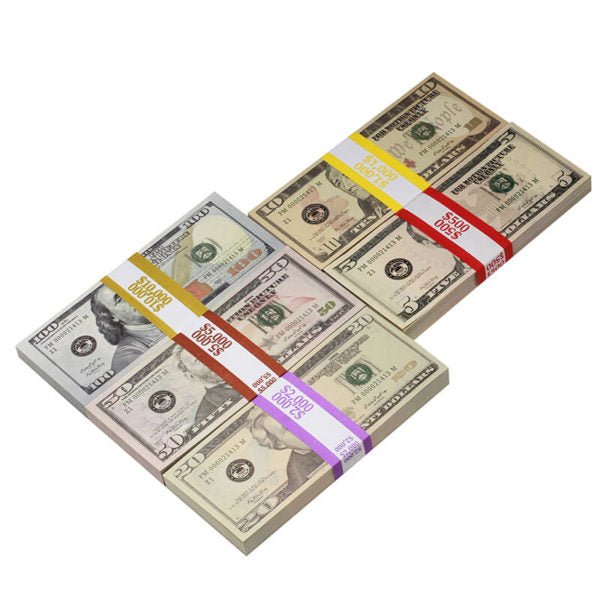 new-style-mix-18500-full-print-prop-money-package-5690836-7 New Style Mix $18,500 Full Print Prop Money Package - Prop Movie Money