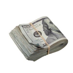 New Style $100s AGED LOOK $10,000 Full Print Fat Fold - Prop Movie Money