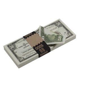 Series 1920s Vintage $50 Full Print Prop Money Stack - Prop Movie Money