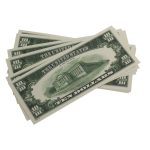 Series 1980s $10 Full Print Prop Money Stack - Prop Movie Money