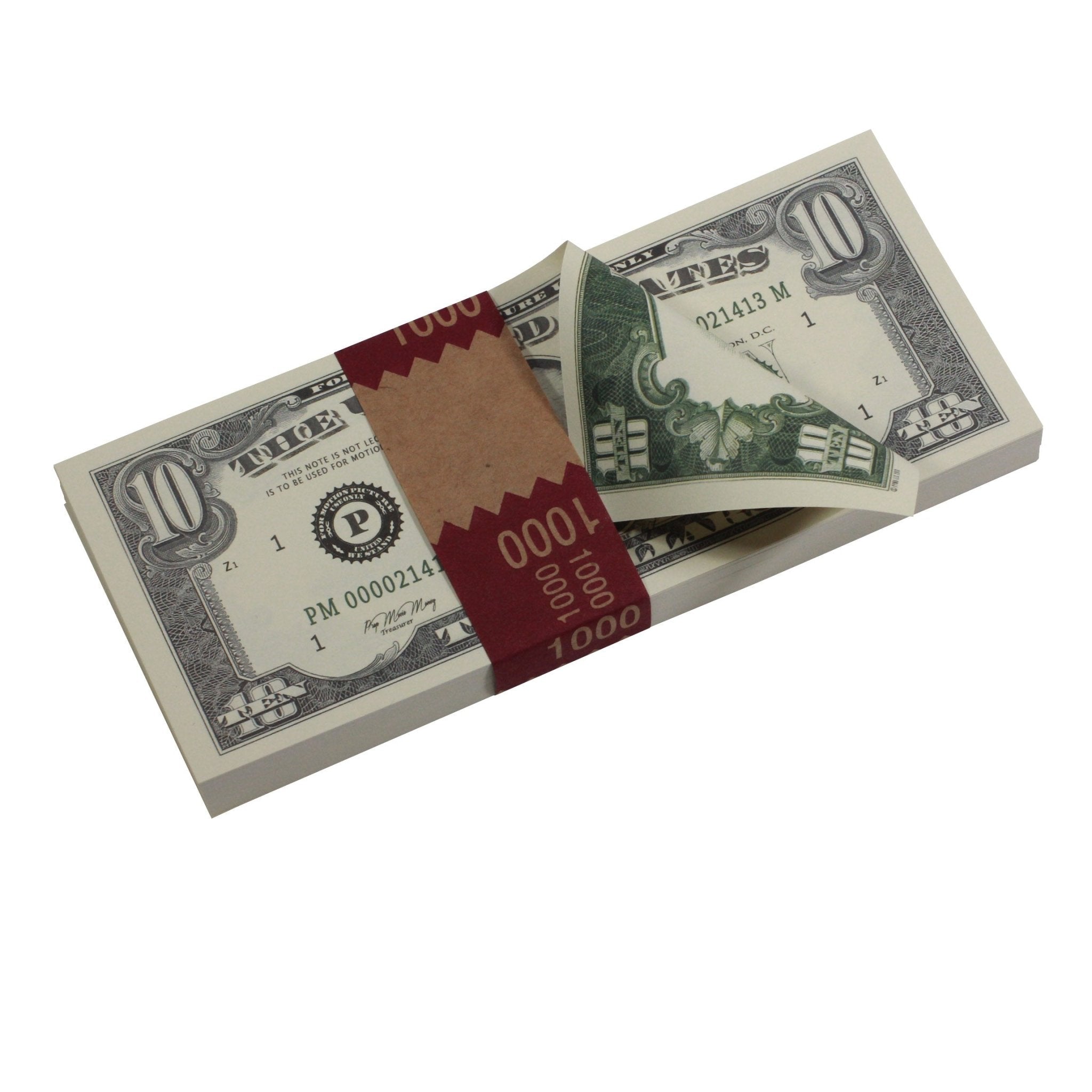series-1980s-10-full-print-prop-money-stack-3141870-2 Series 1980s $10 Full Print Prop Money Stack - Prop Movie Money
