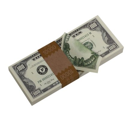 Series 1980s $100 Full Print Prop Money Stack - Prop Movie Money